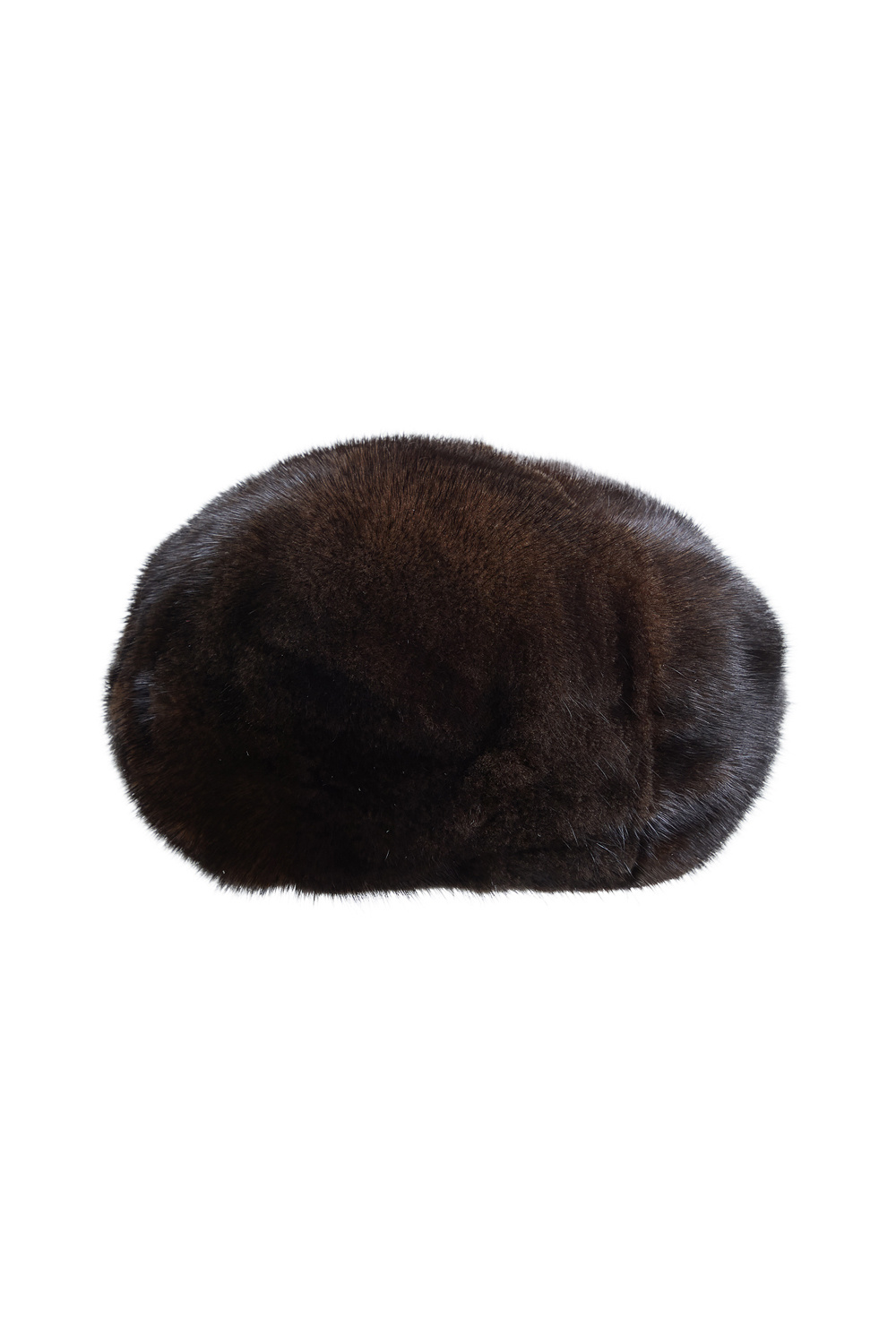 Шапка из меха норки POLINA FURS 785947003 Коричневый