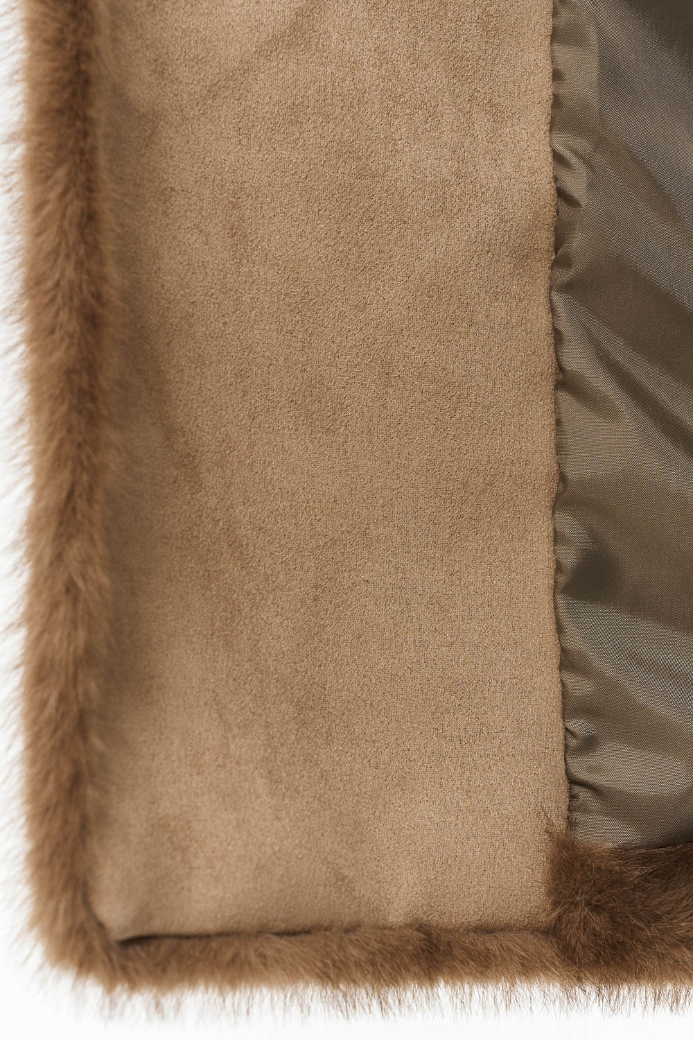 Шуба из искусственного меха с поясом Снежная королева collection 791346003 Коричневый
