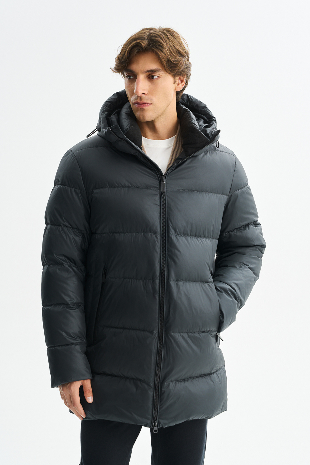 Зимняя куртка с капюшоном Urban Fashion For Men 780050003 Зеленый