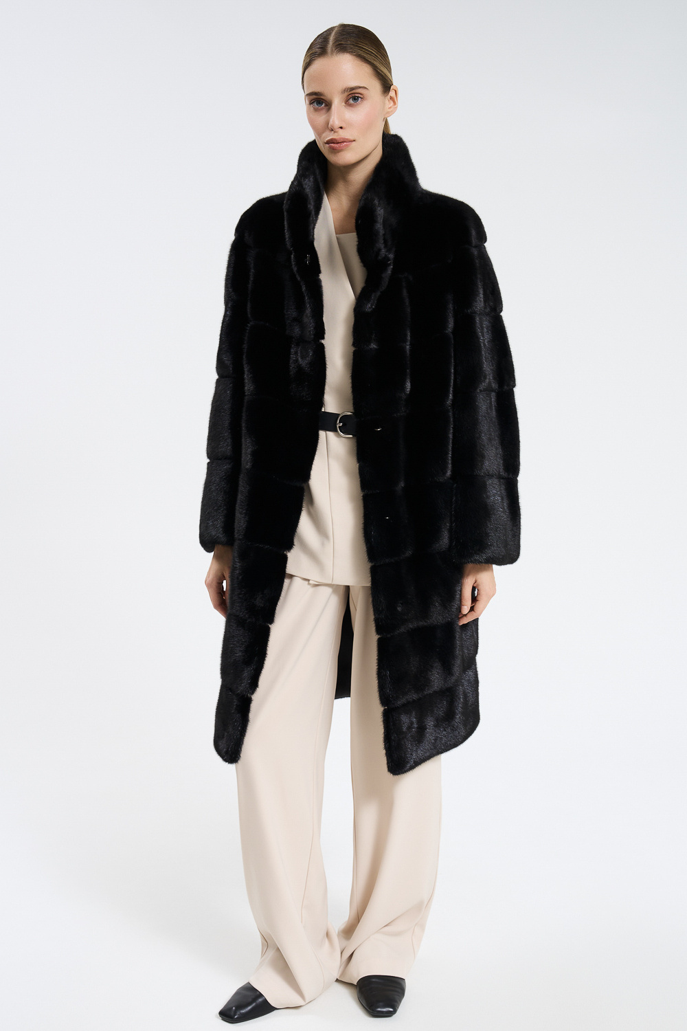 Шуба из аукционного меха норки Saga Furs Vericci 795492003