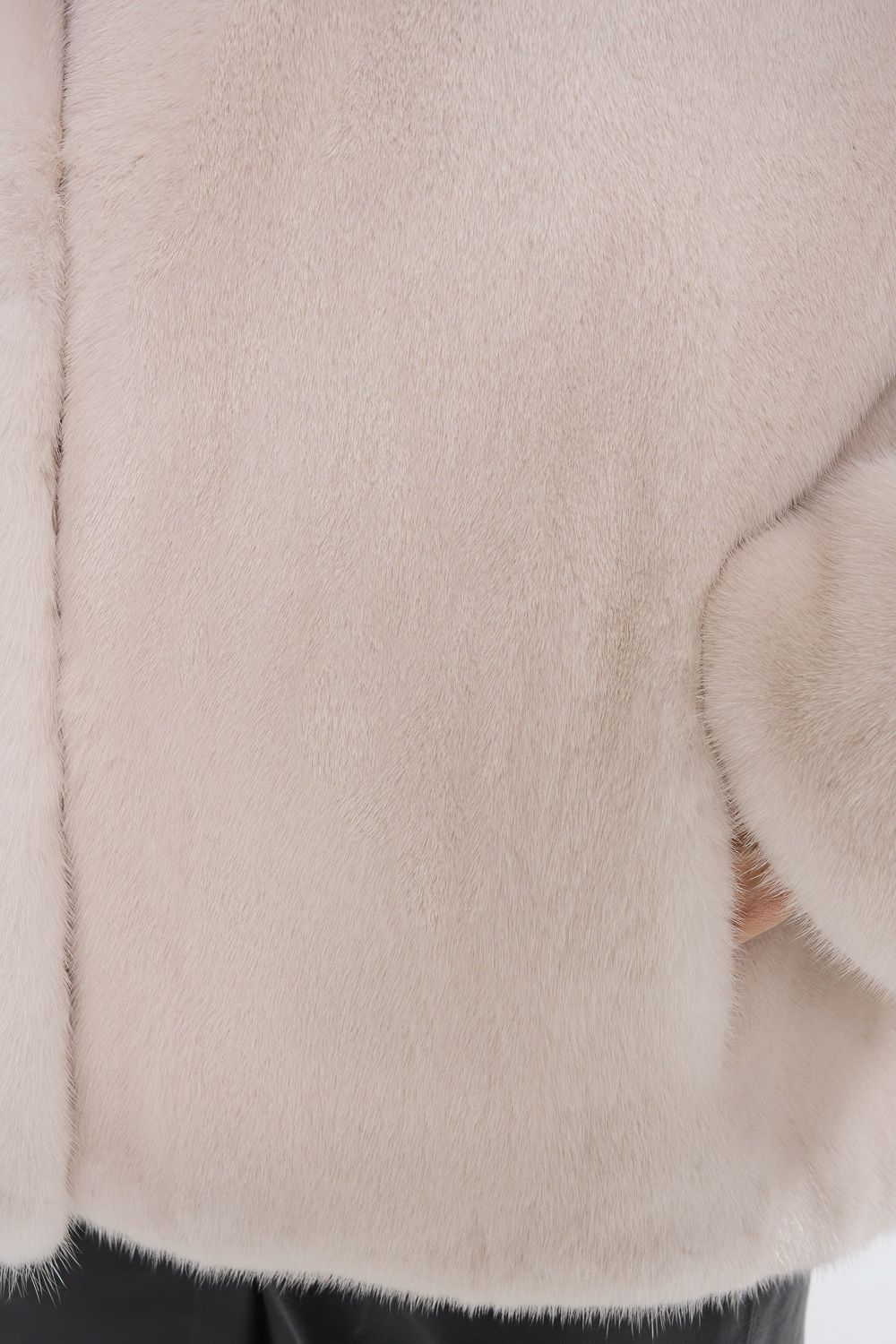 Шуба из аукционного меха норки Kopenhagen Fur Burgundy Снежная Королева
