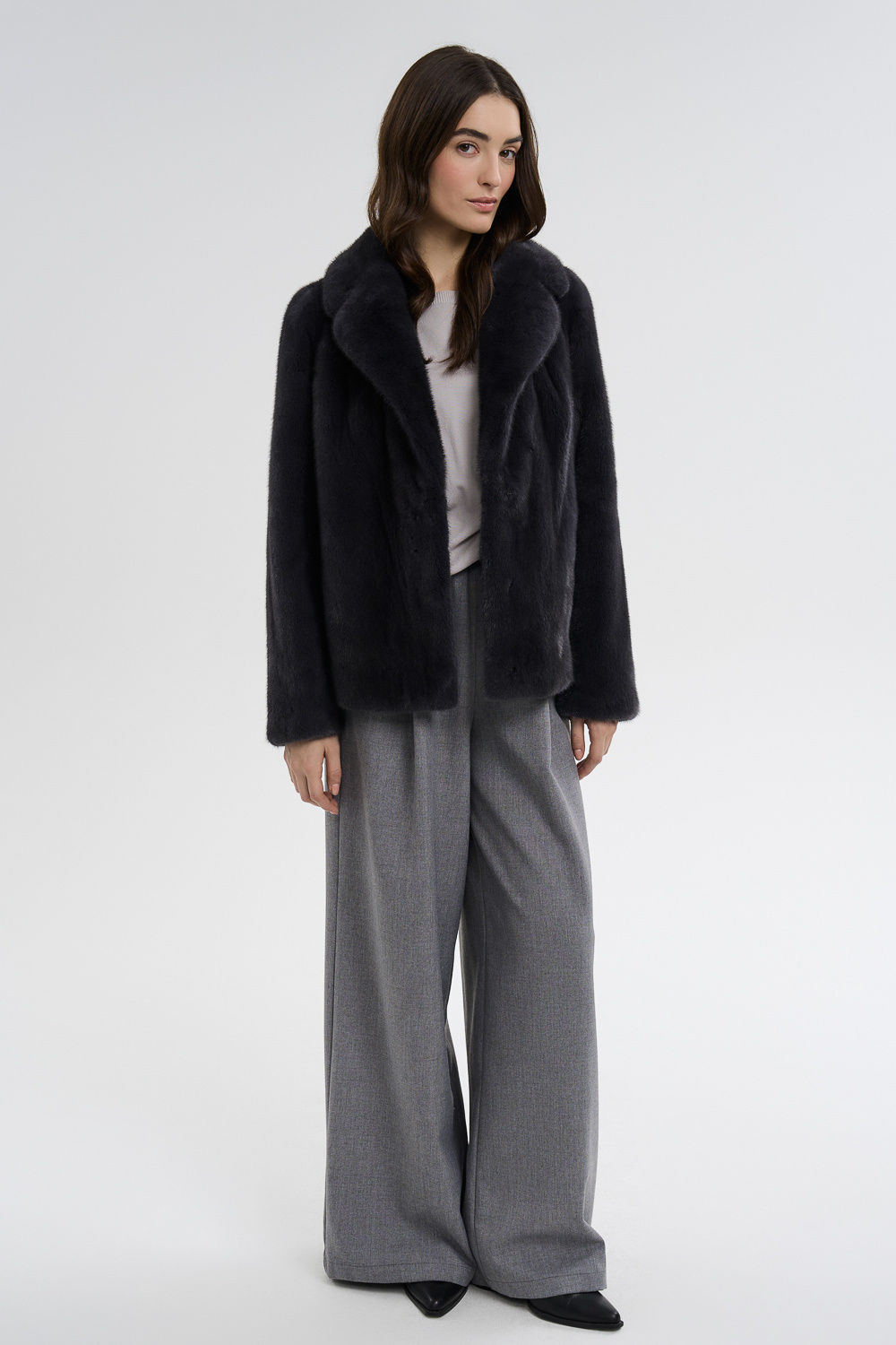 Шуба из аукционного меха норки Saga Furs Vericci 795525003