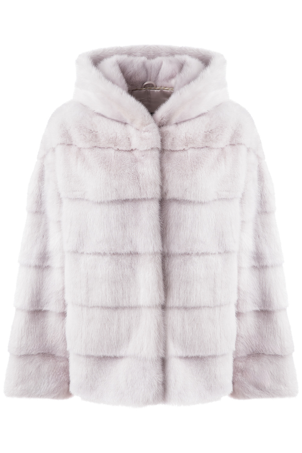 Норковая шуба с капюшоном