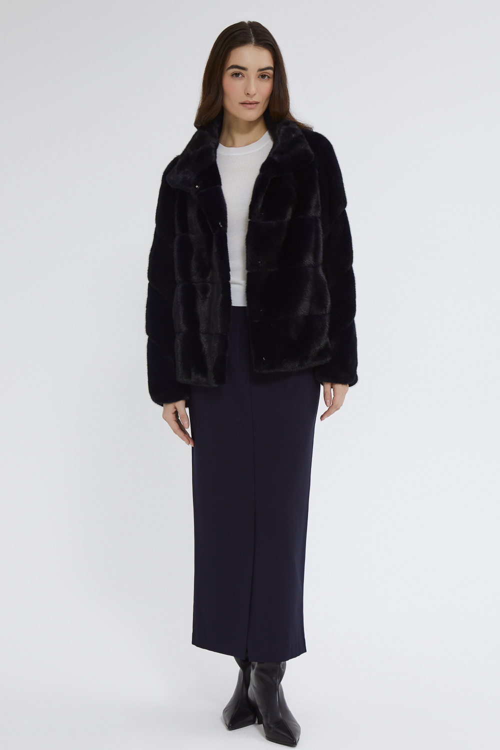 Шуба из аукционного меха норки Saga Furs Vericci 790514003