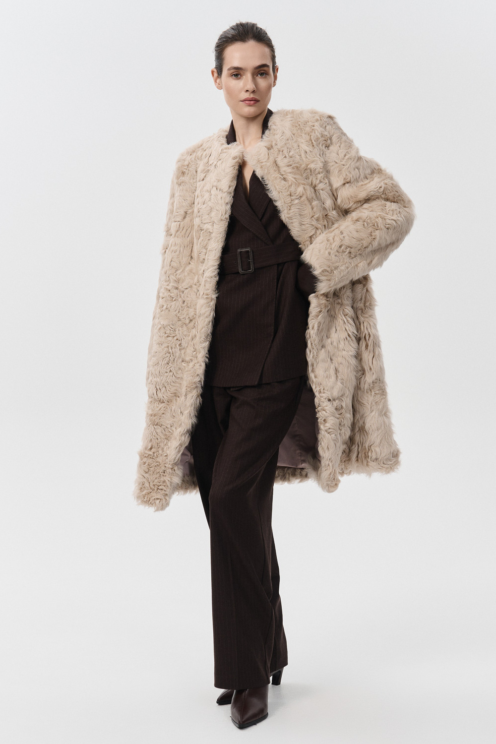 Шуба из овчины Снежная Королева 855914003