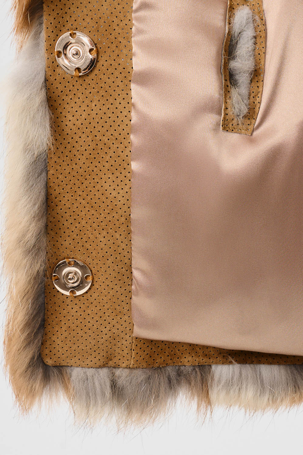 Шуба из меха лисы с поясом Fur_avenue