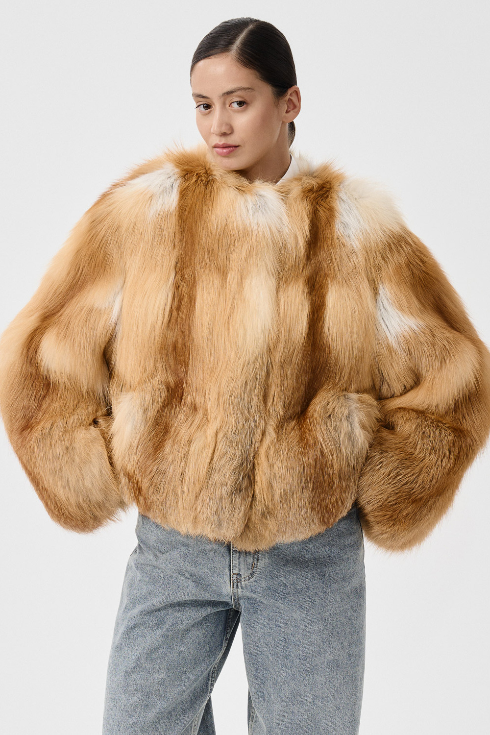 Шуба из меха лисы Fur_avenue 858304003 Рыжий