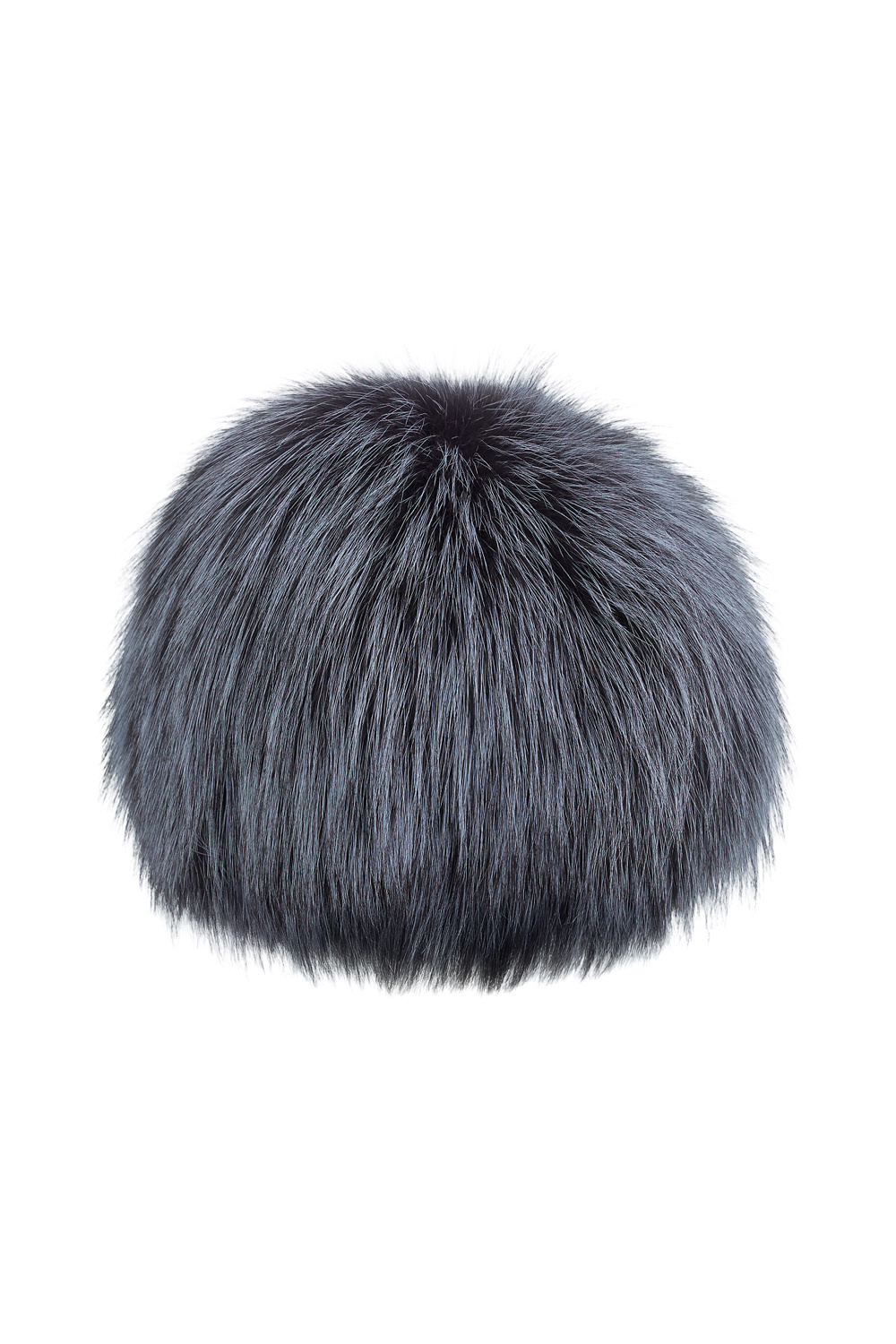 Шапка из меха лисы POLINA FURS 785980003 Серый