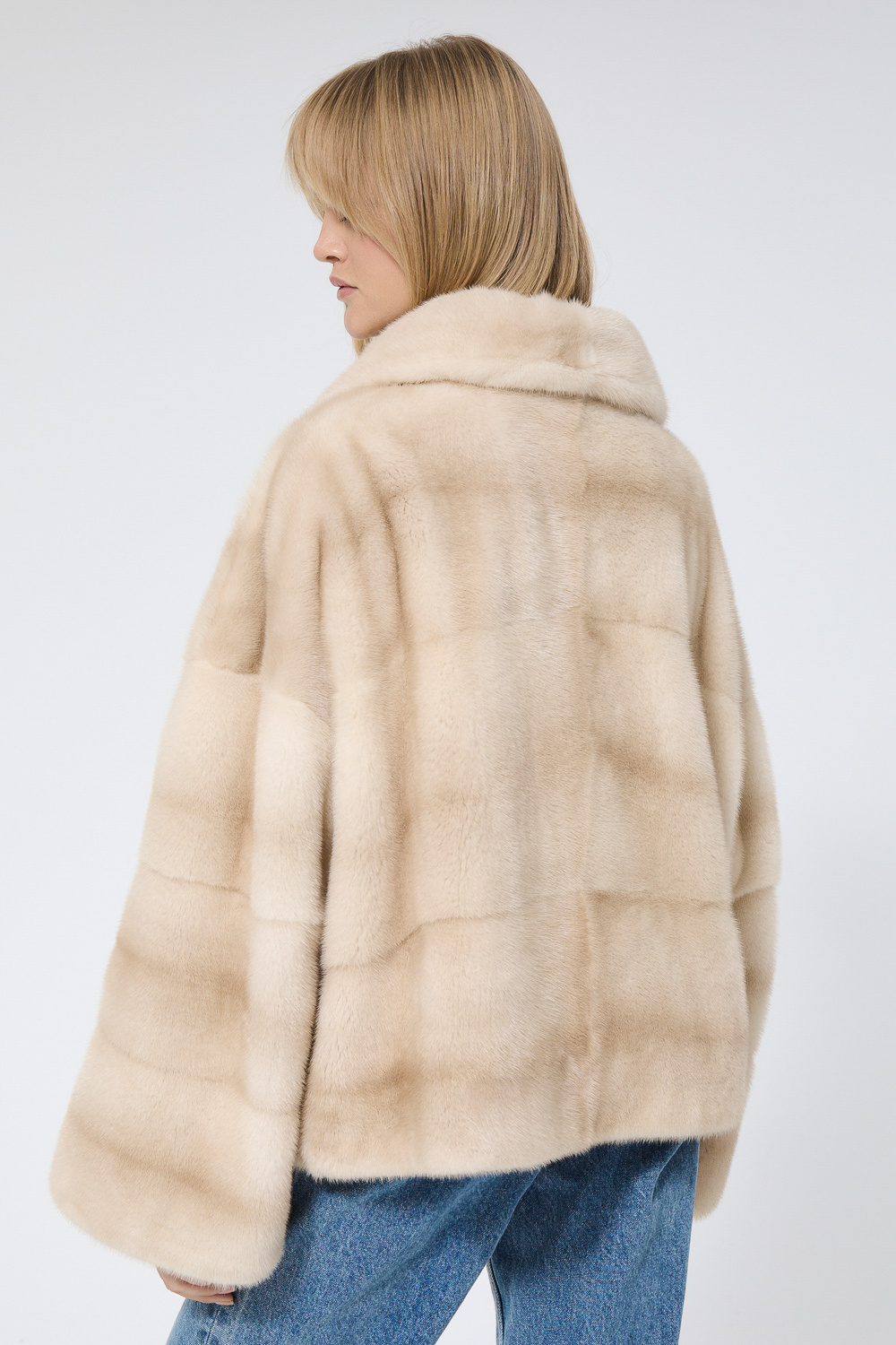 Купить Шуба из аукционного меха норки Kopenhagen Fur Burgundy