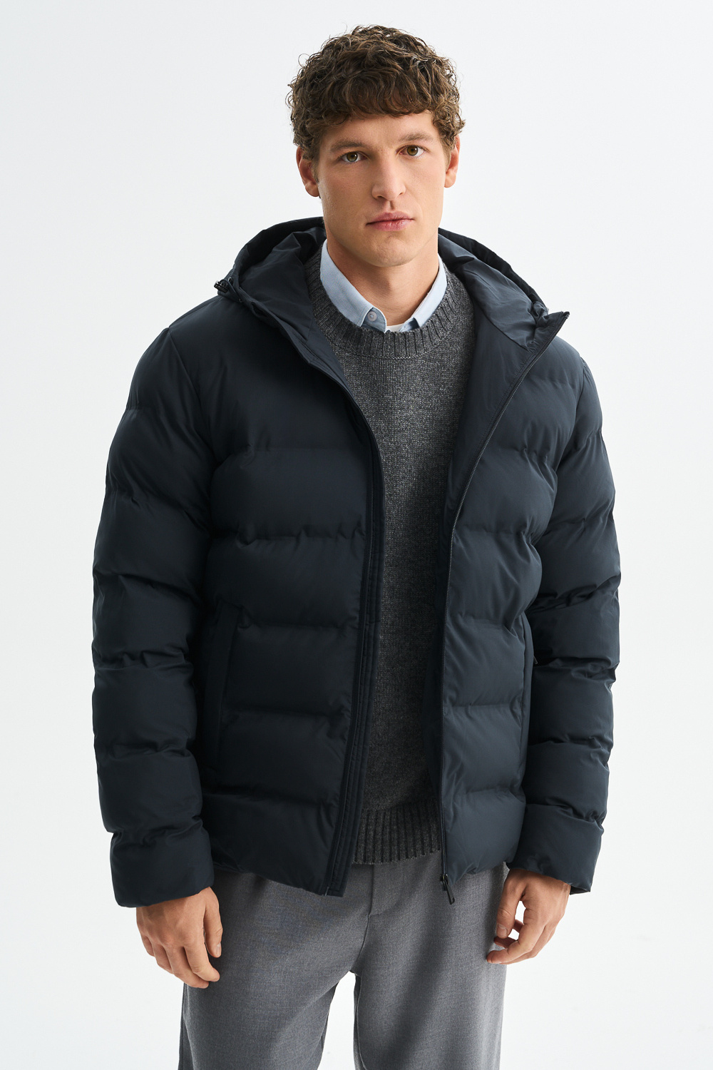 Зимняя куртка с капюшоном Urban Fashion For Men 775907003