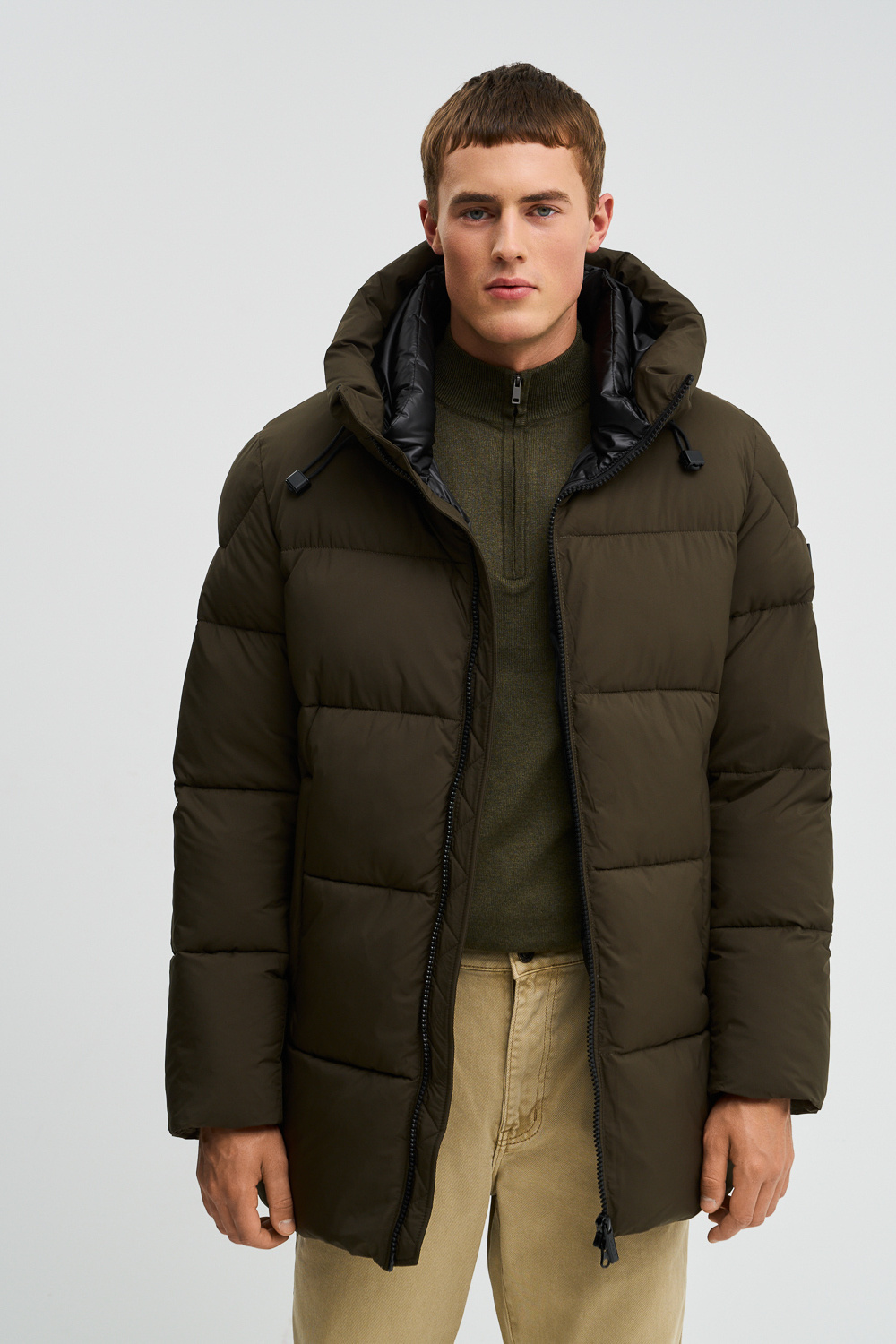 Зимняя куртка с капюшоном Urban Fashion For Men 787391003 Зеленый