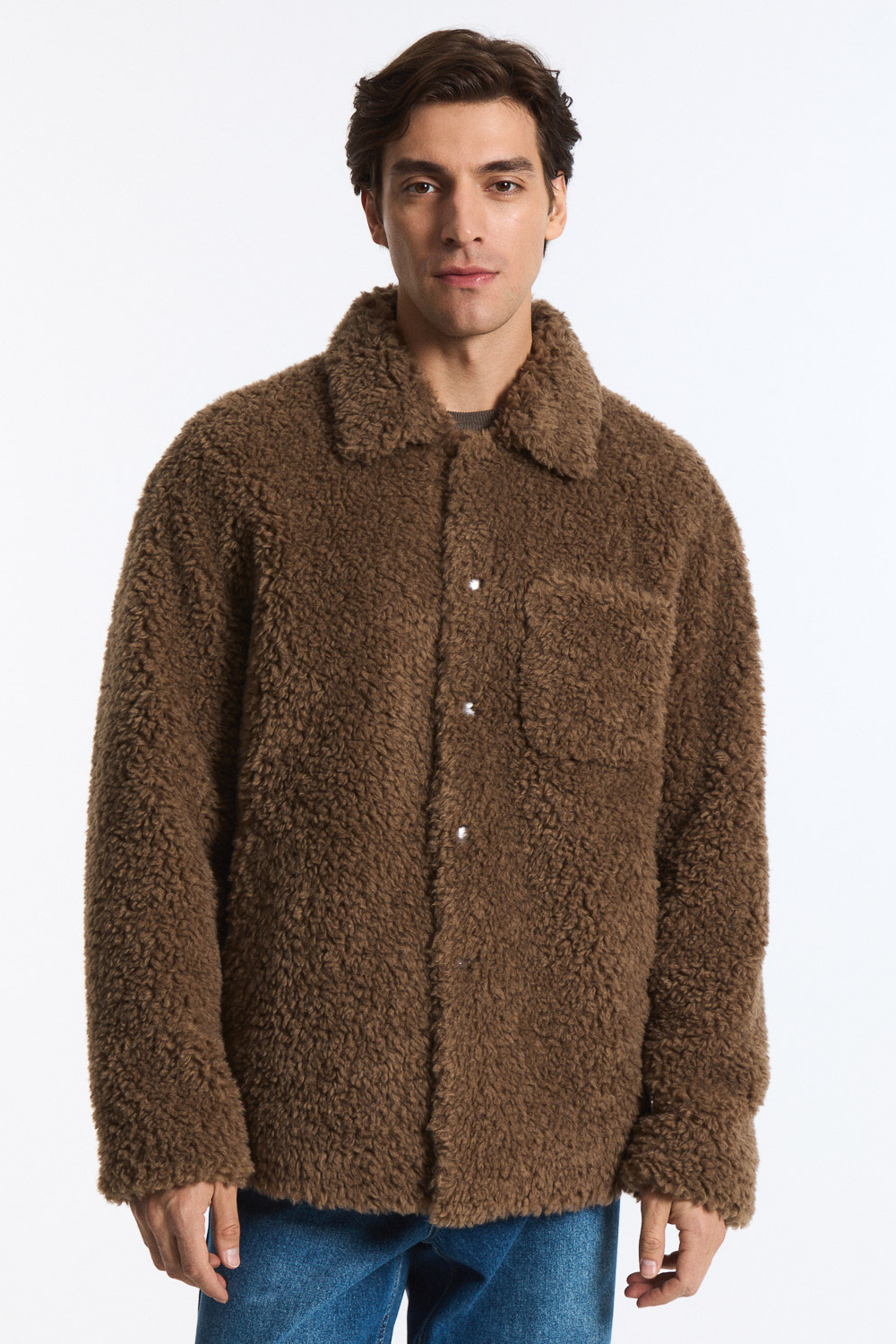 Куртка из искусственного меха Urban Fashion For Men 796238003 Коричневый