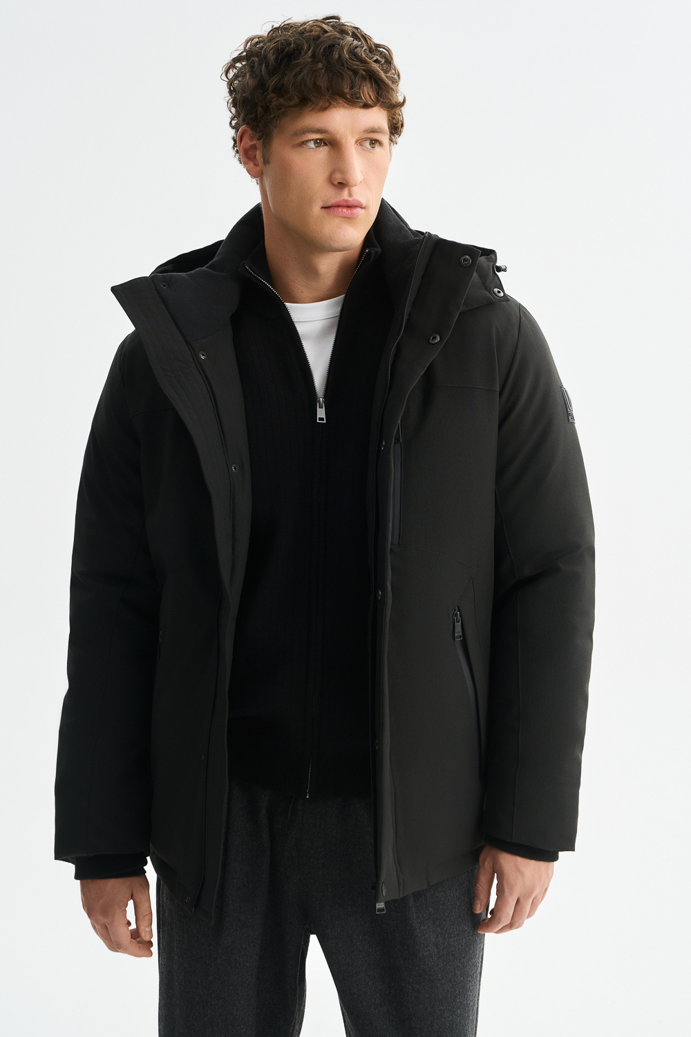 Зимняя куртка с капюшоном Urban Fashion For Men 790496003