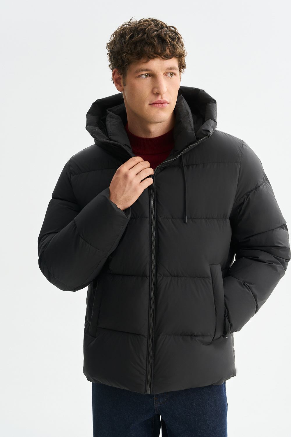 Зимняя куртка с капюшоном Urban Fashion For Men 778675003 Черный