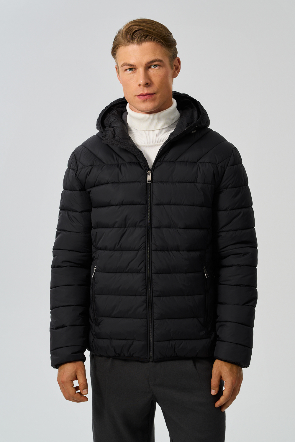 Стеганая куртка с капюшоном Urban Fashion For Men 772503003 Черный