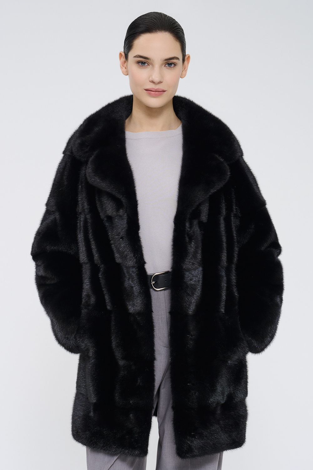 Шуба из аукционного меха норки Saga Furs Снежная Королева 782228003