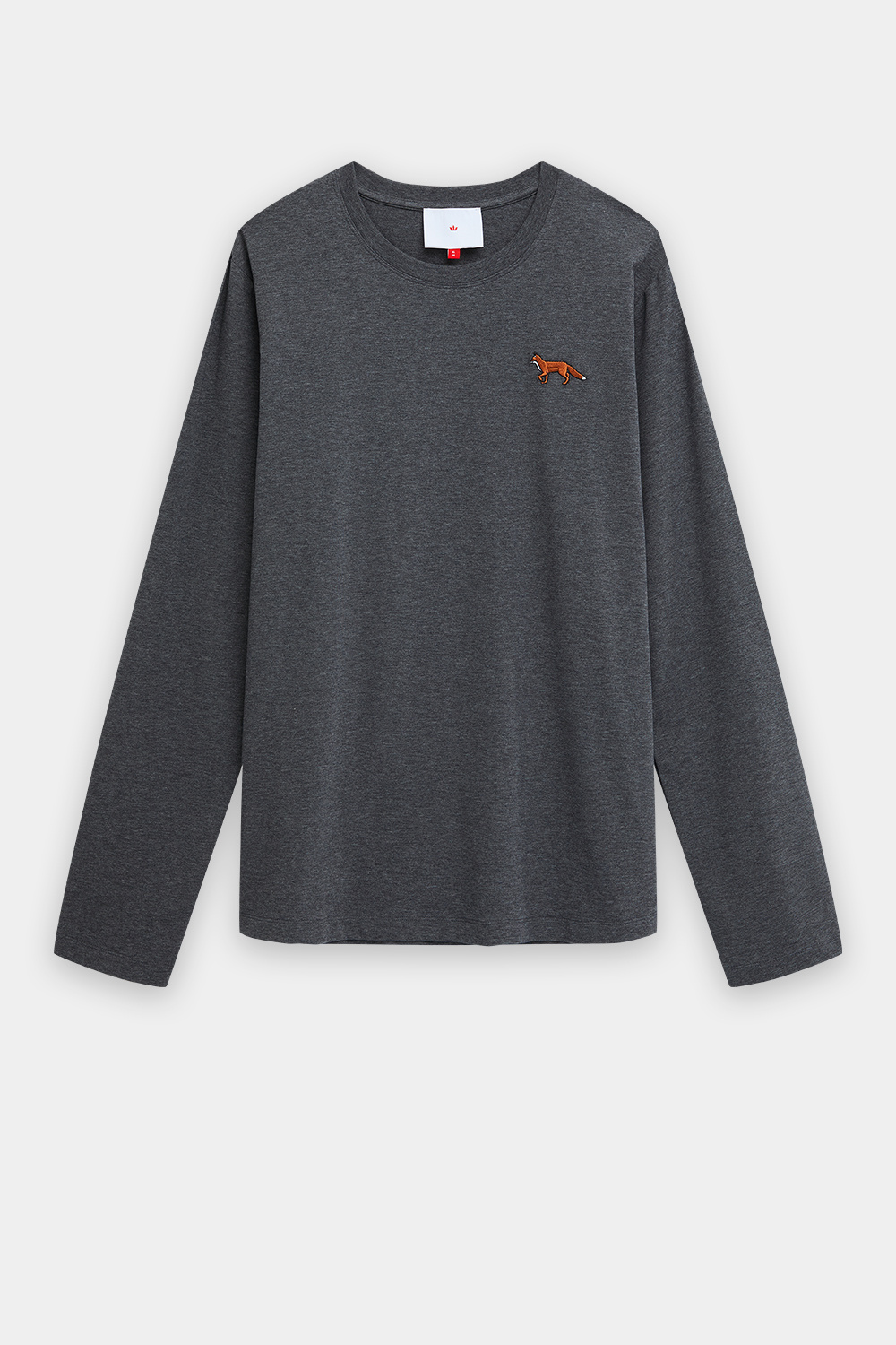 Мужской лонгслив с вышивкой Снежная Королева 839719003 Серый