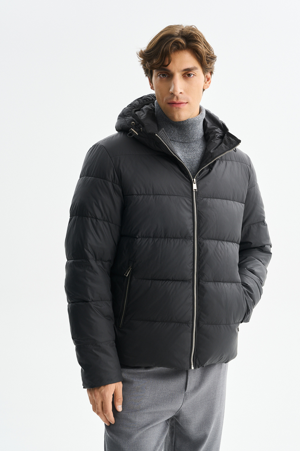 Зимняя куртка с капюшоном Urban Fashion For Men 797507003 Черный