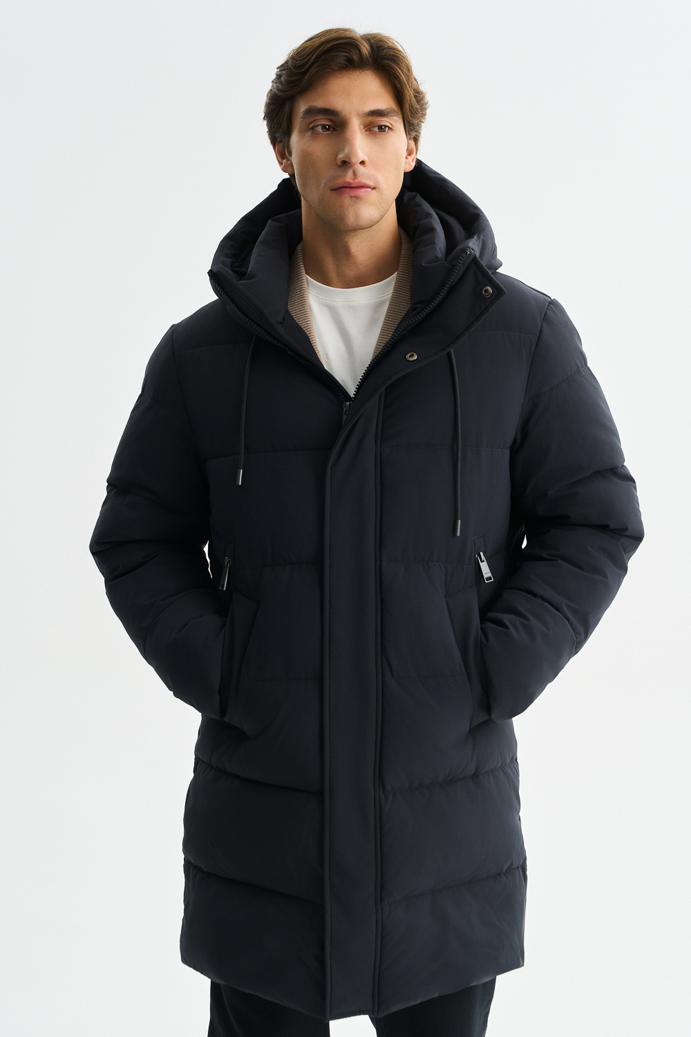 Зимняя куртка с капюшоном Urban Fashion For Men 797504003 Синий