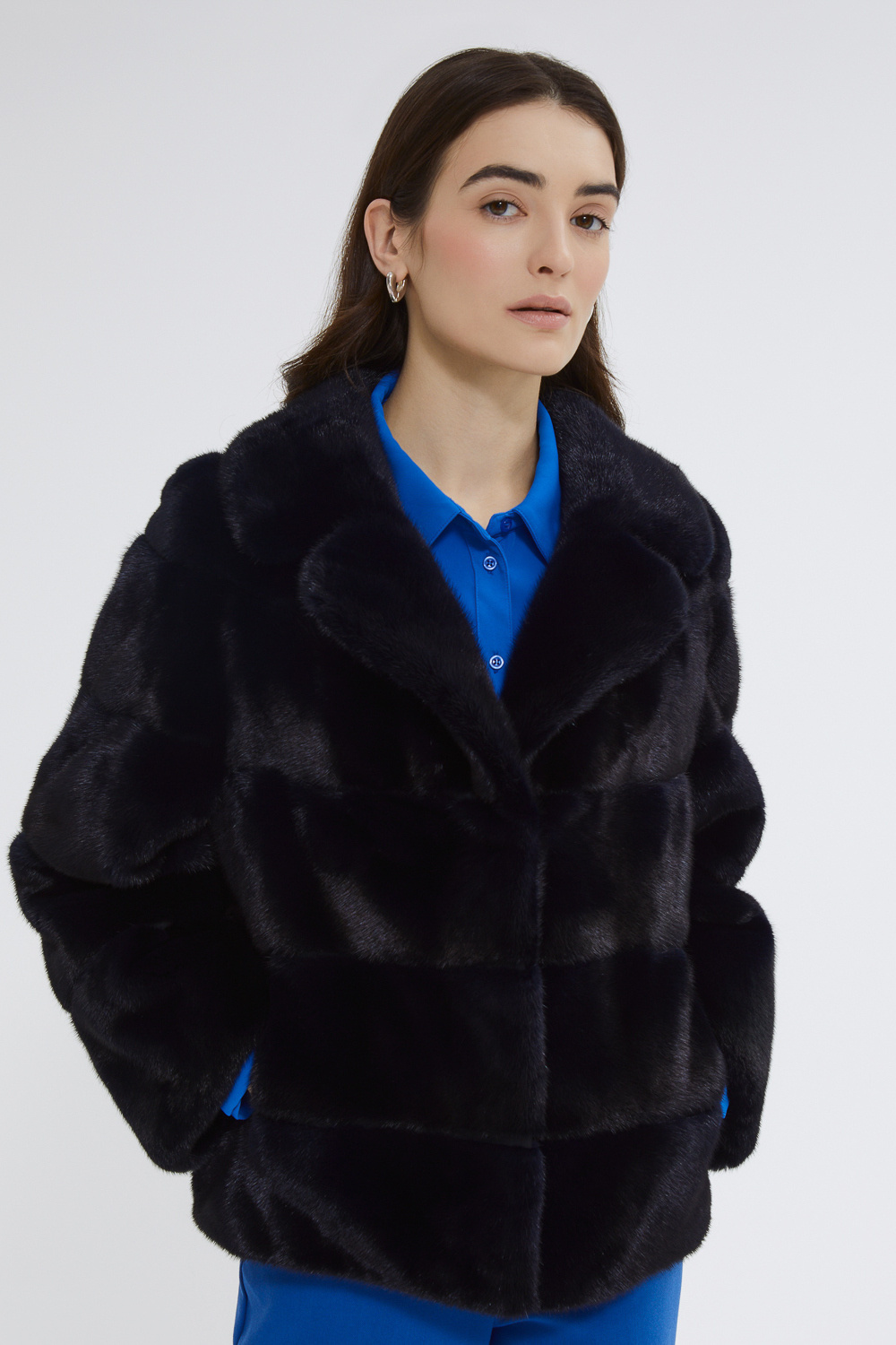 Шуба из аукционного меха норки Saga Furs Vericci 795516003