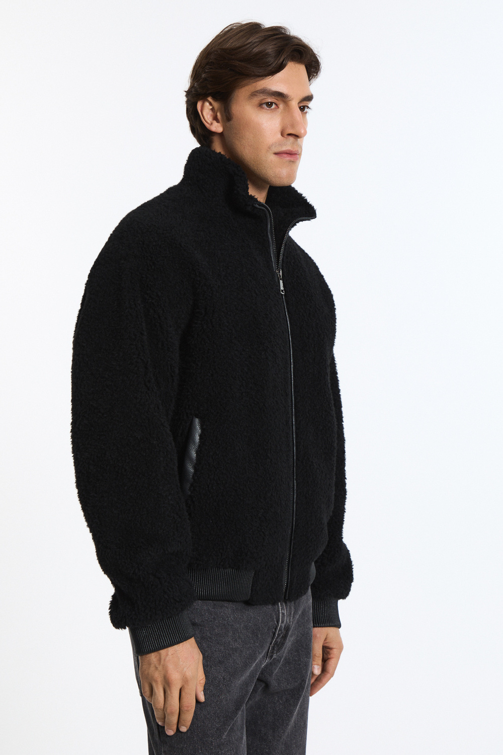 Куртка из искусственного меха Urban Fashion For Men 796235003 Черный