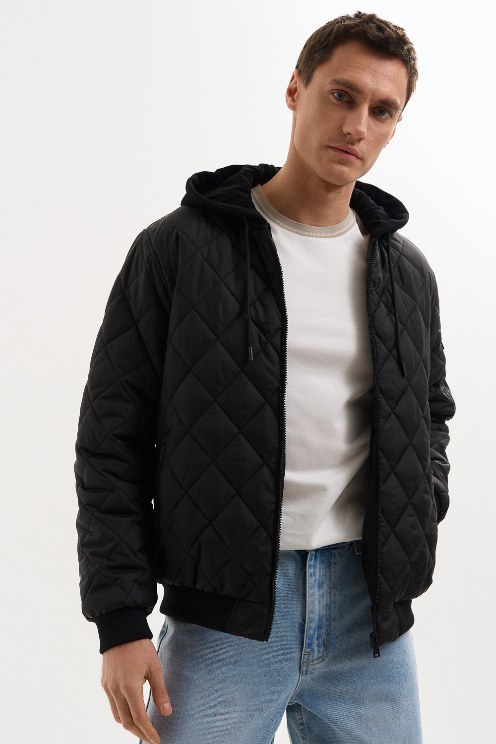 Утепленный бомбер Urban Fashion For Men 810504003 Черный