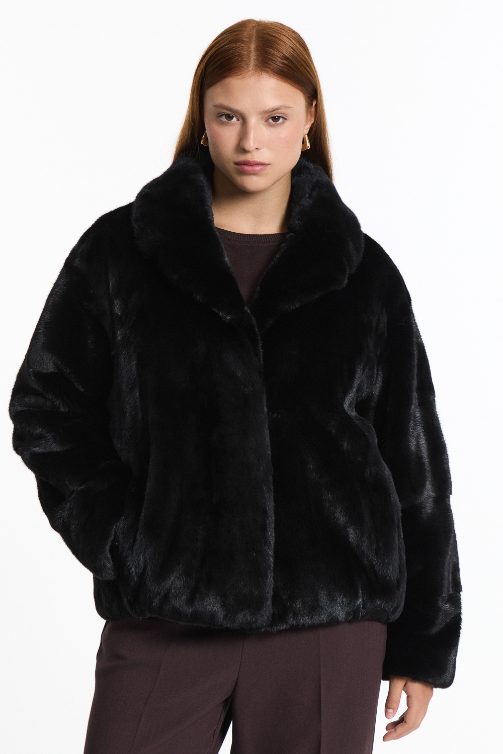 Укороченная норковая шуба Emfasi Pelle 780312003
