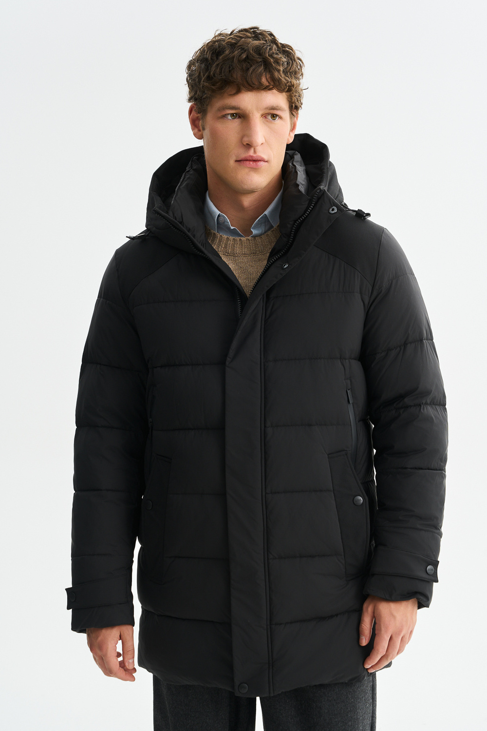 Зимняя куртка с капюшоном Urban Fashion For Men 776113003 Черный