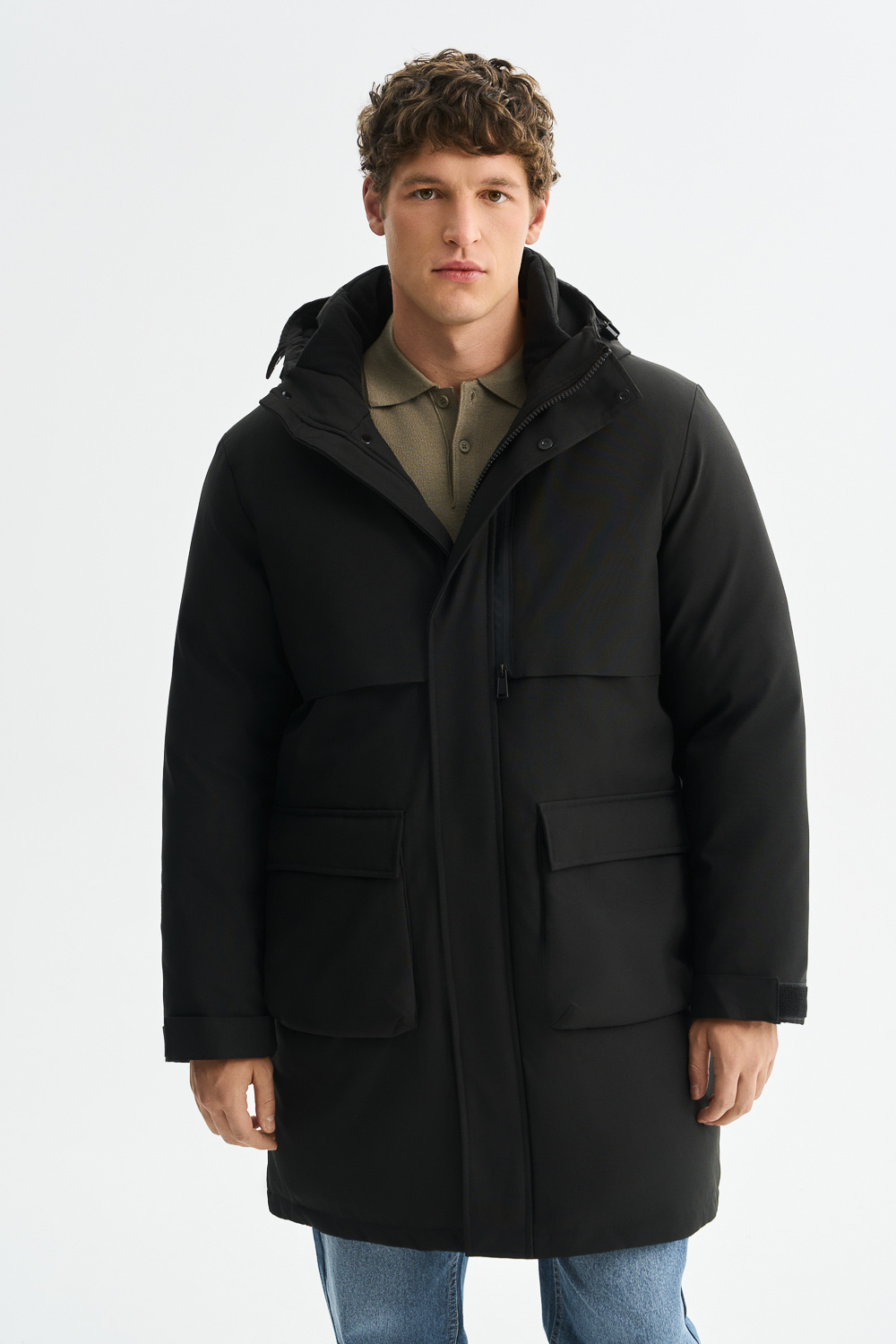 Зимняя куртка с капюшоном Urban Fashion For Men 775850003 Черный