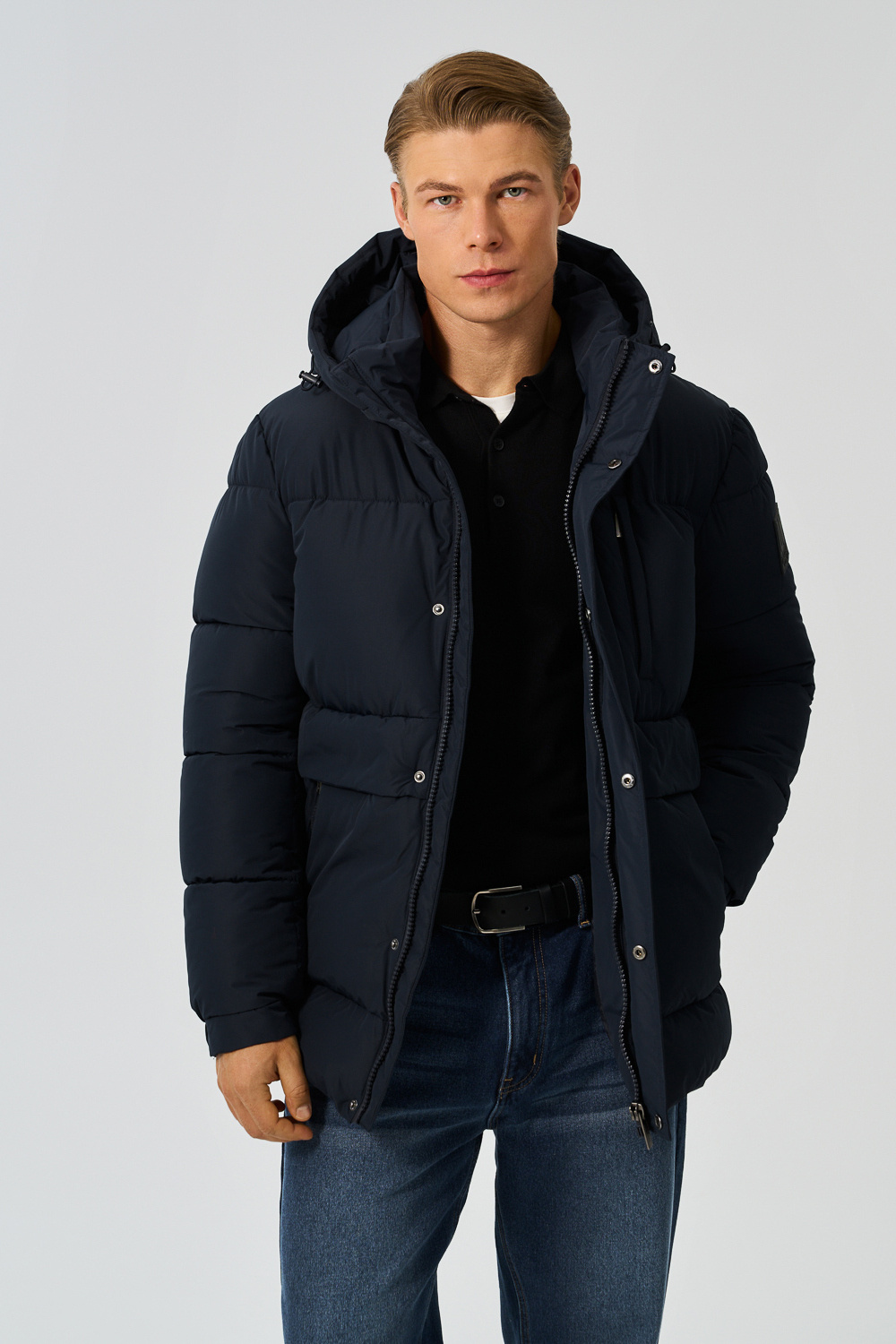 Зимняя куртка с капюшоном Urban Fashion For Men 775766003 Синий