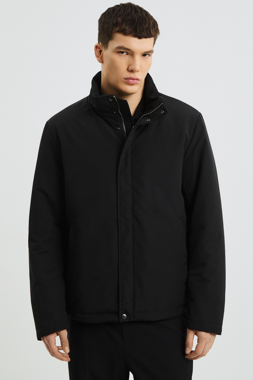 Утепленная куртка с капюшоном Urban Fashion For Men 809417003 Черный