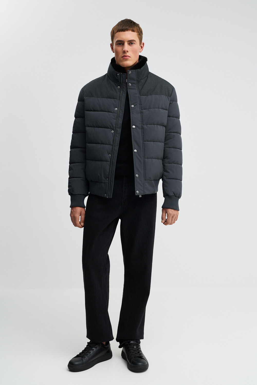 Зимняя куртка с меховой отделкой Urban Fashion For Men