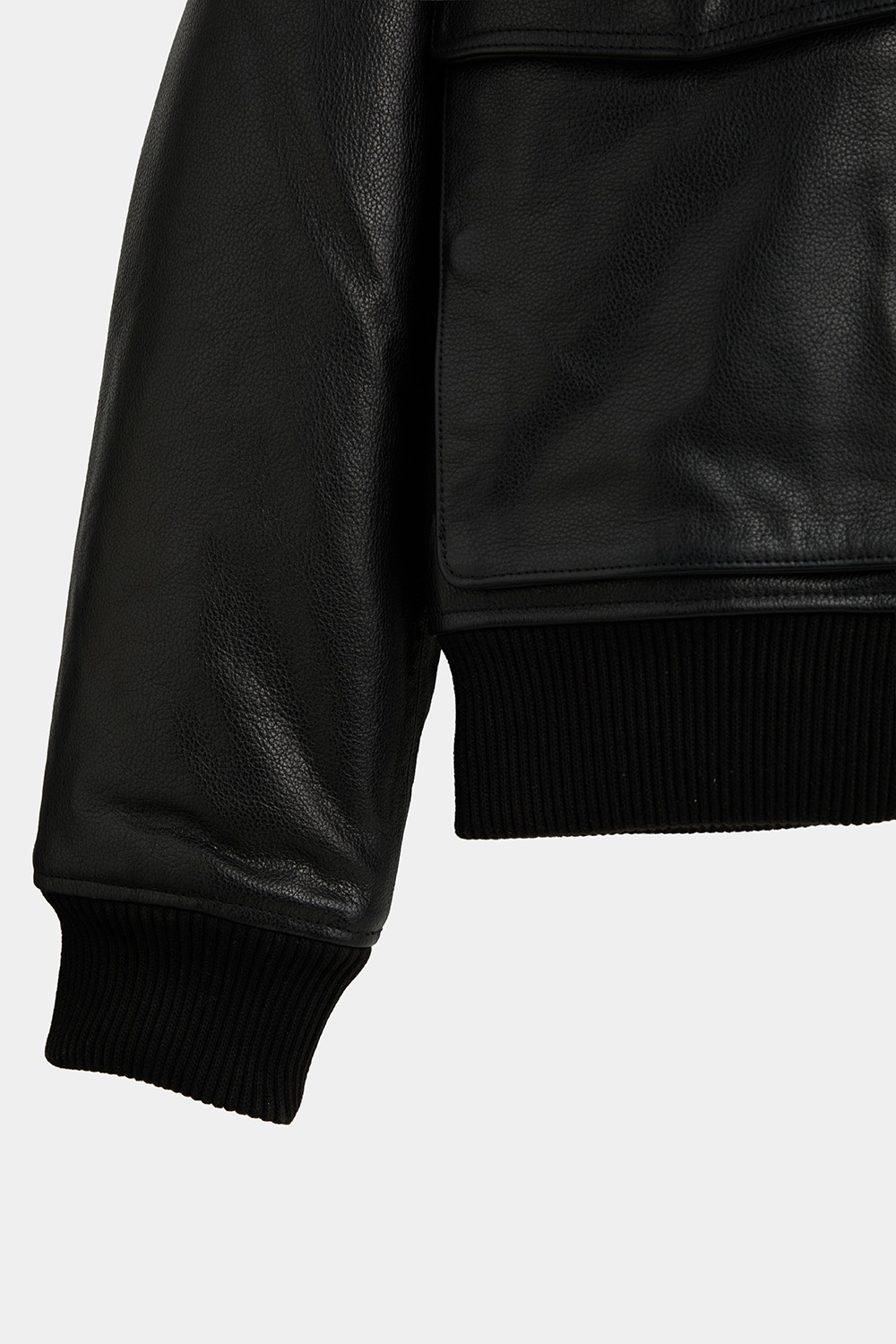 Утепленная кожаная куртка с меховой отделкой 841707003