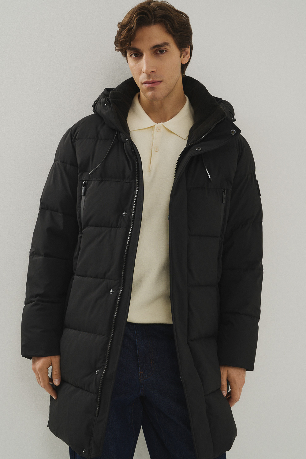 Зимнее пальто с капюшоном Urban Fashion For Men