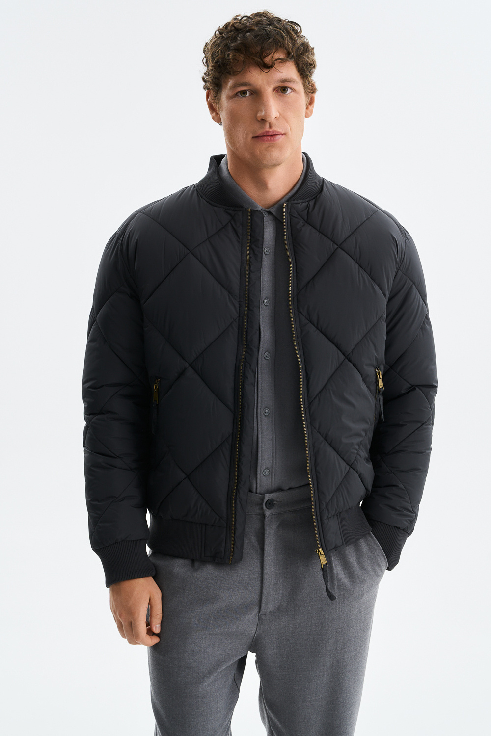 Стеганый бомбер Urban Fashion For Men