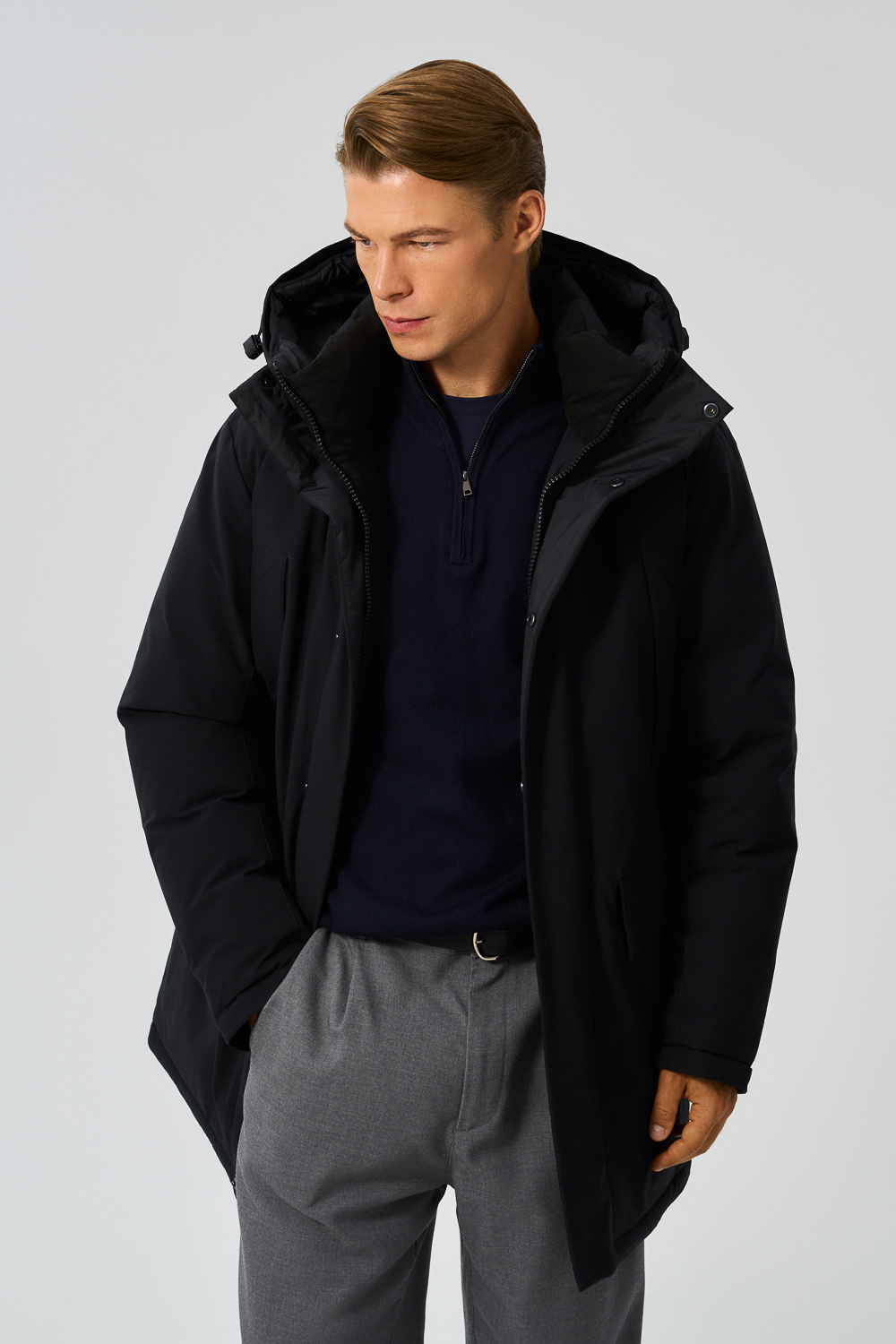 Зимняя куртка с капюшоном Urban Fashion For Men 780024003 Синий
