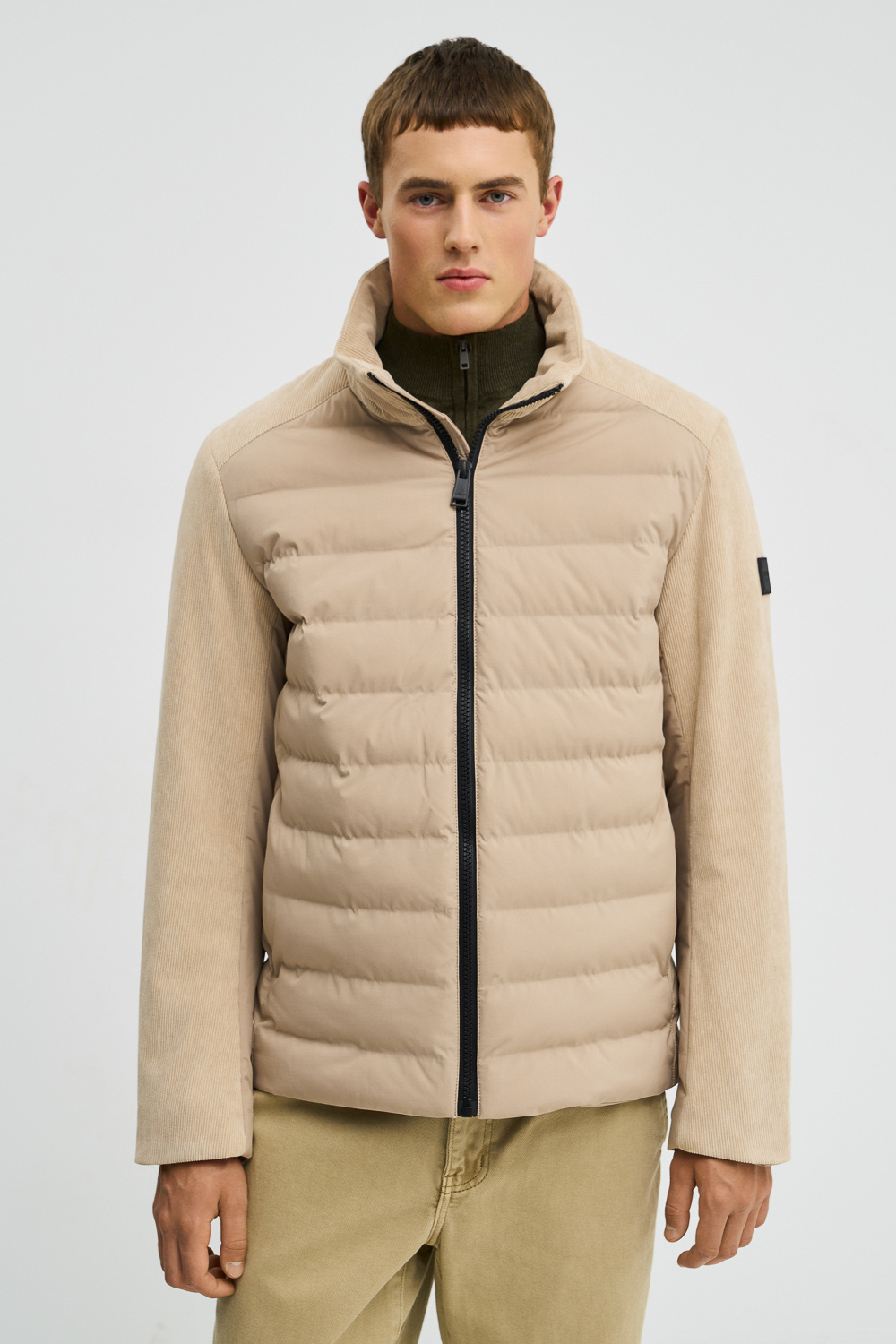 Утепленная куртка Urban Fashion For Men 772954003 Бежевый