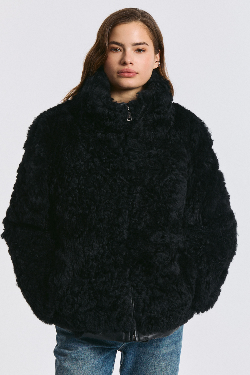 Куртка из овчины Снежная королева collection 795925003 Черный