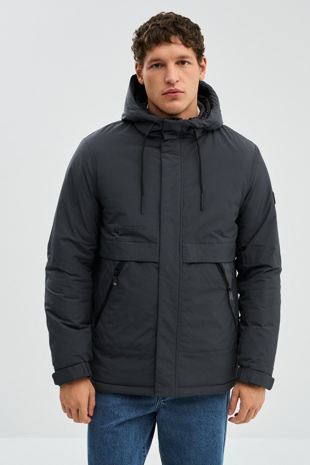 Утепленная куртка с капюшоном Urban Fashion For Men 772969003