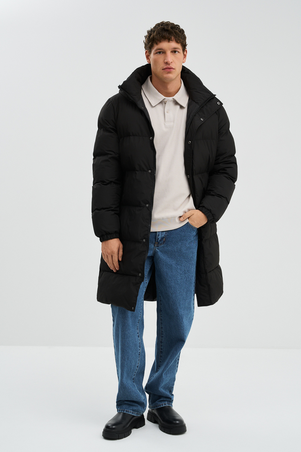 Зимнее пальто с капюшоном Urban Fashion For Men 775836003