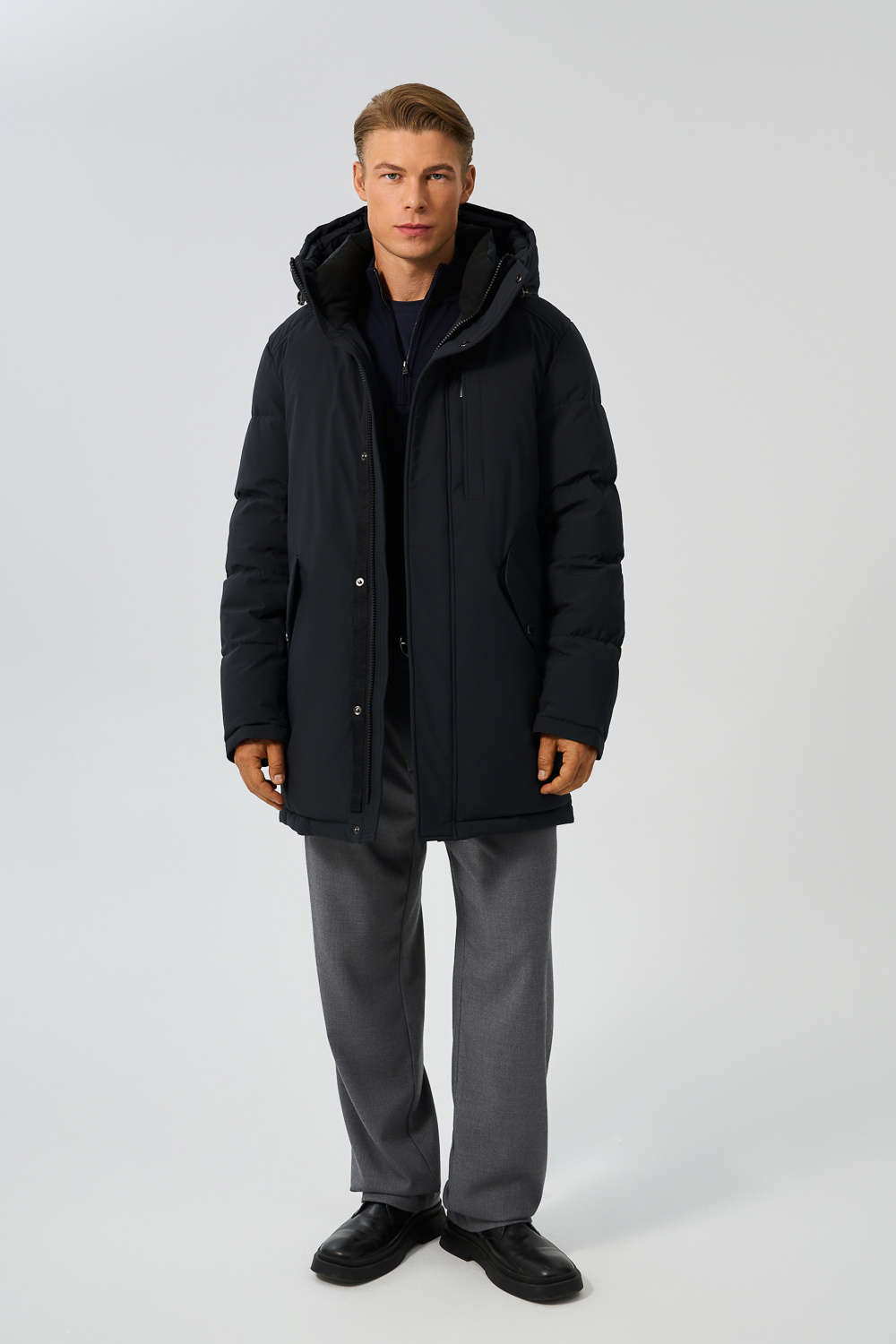 Зимняя куртка с капюшоном Urban Fashion For Men 780039003 Синий