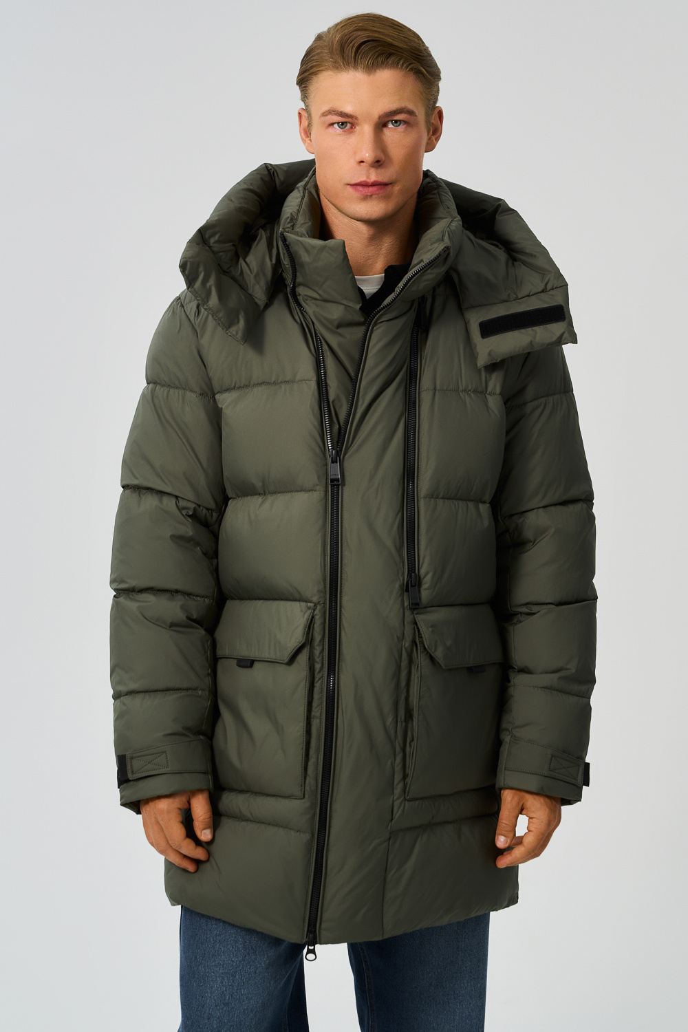 Зимняя куртка с капюшоном Urban Fashion For Men 778673003 Зеленый