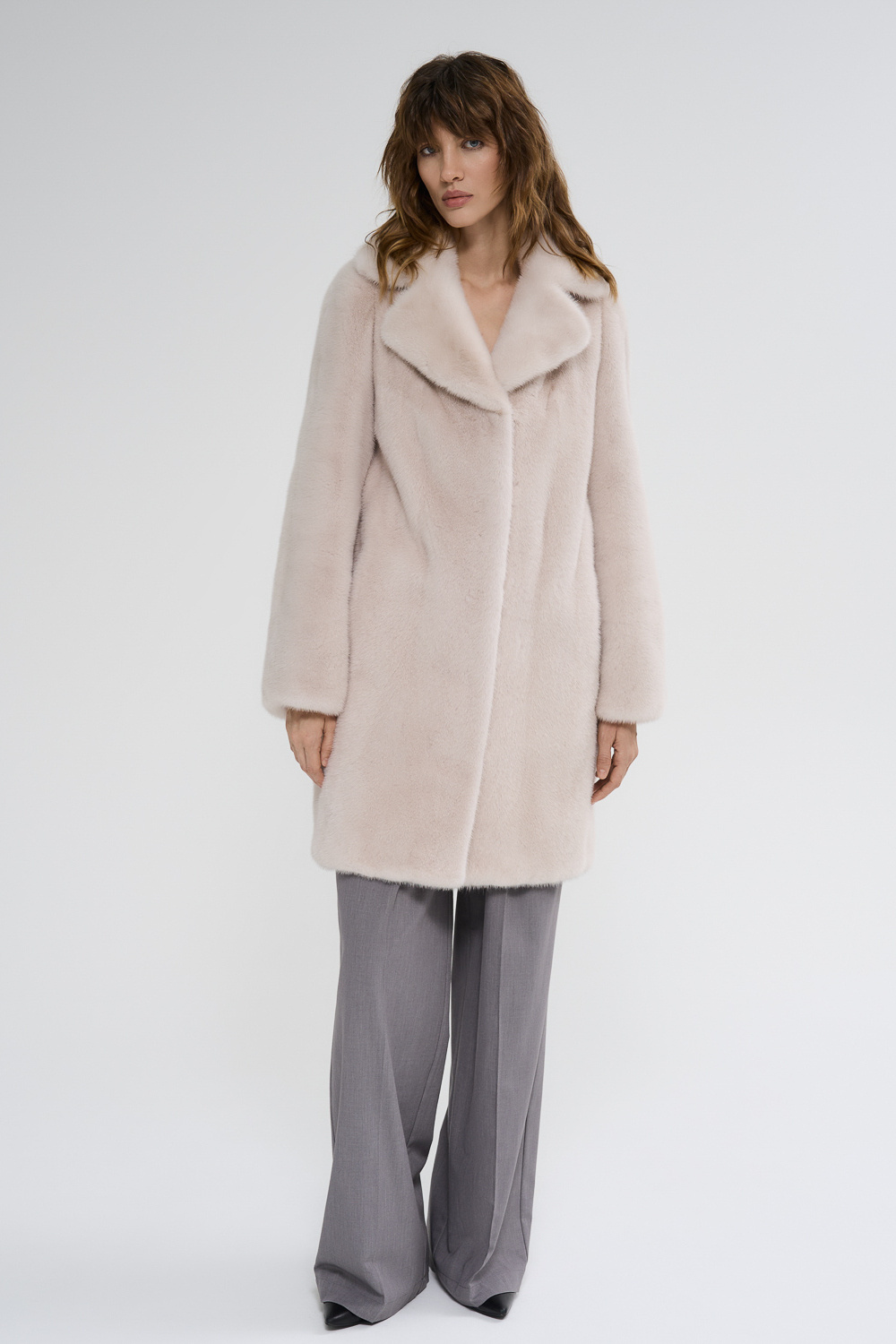 Шуба из аукционного меха норки Kopenhagen Fur Burgundy