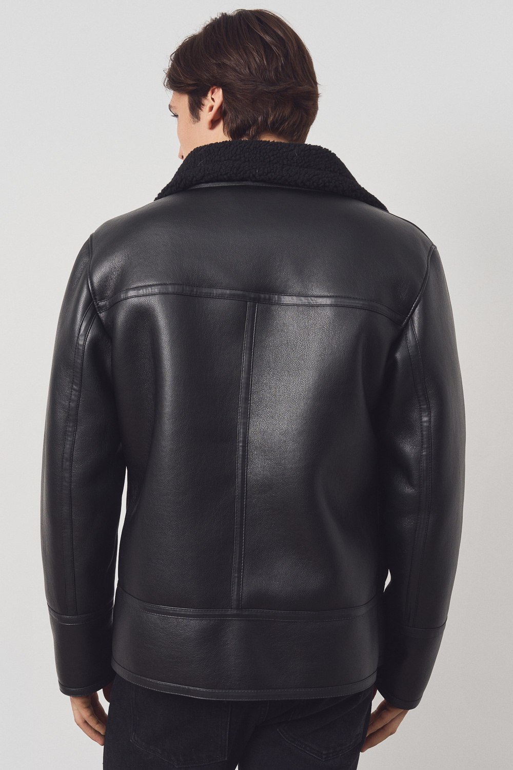 Куртка из искусственной кожи Urban Fashion For Men 797216003 Черный