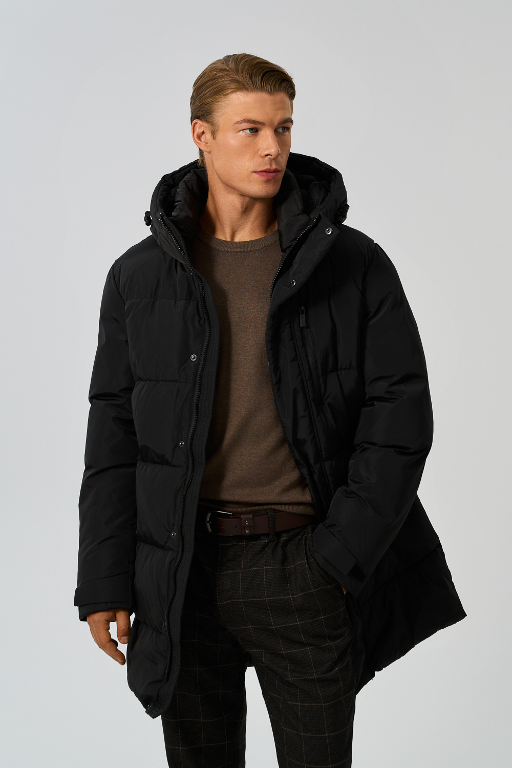 Зимняя куртка с капюшоном Urban Fashion For Men 776123003 Черный