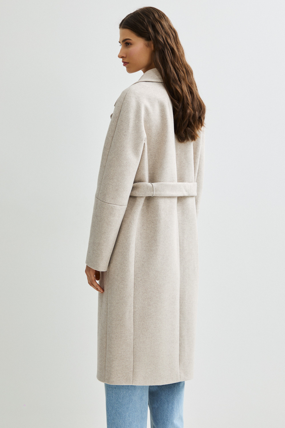 Пальто с поясом Состав