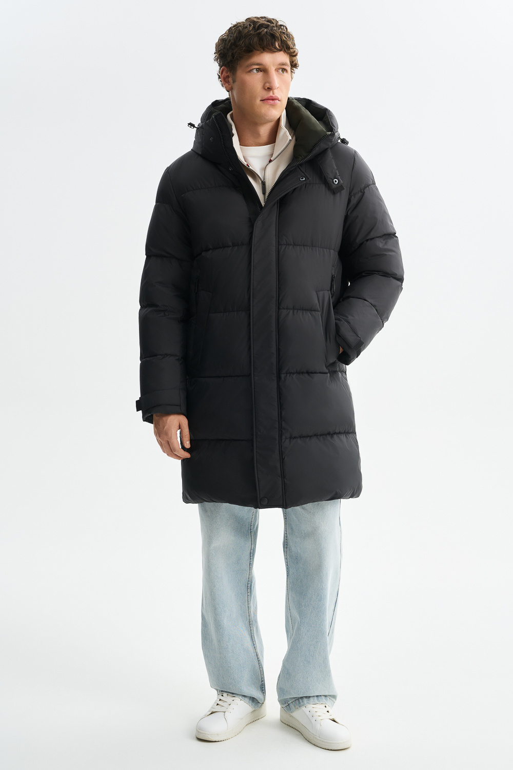 Зимняя куртка с капюшоном Urban Fashion For Men 780037003 Черный