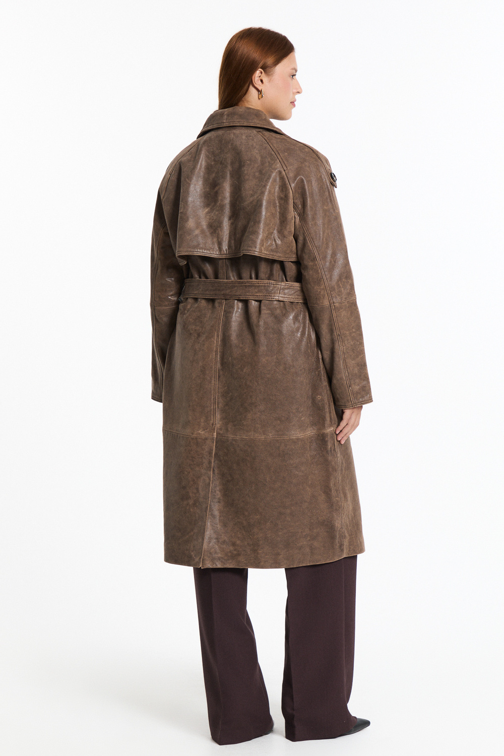 Тренч из натуральной кожи Снежная королева collection