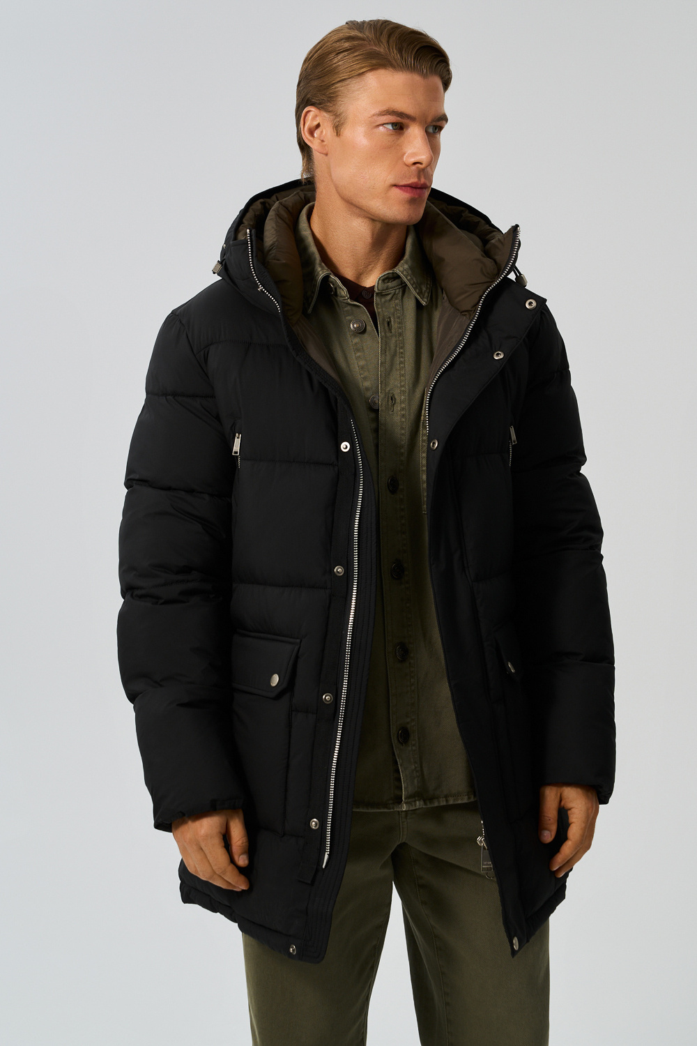 Зимняя куртка с капюшоном Urban Fashion For Men 780032003 Черный