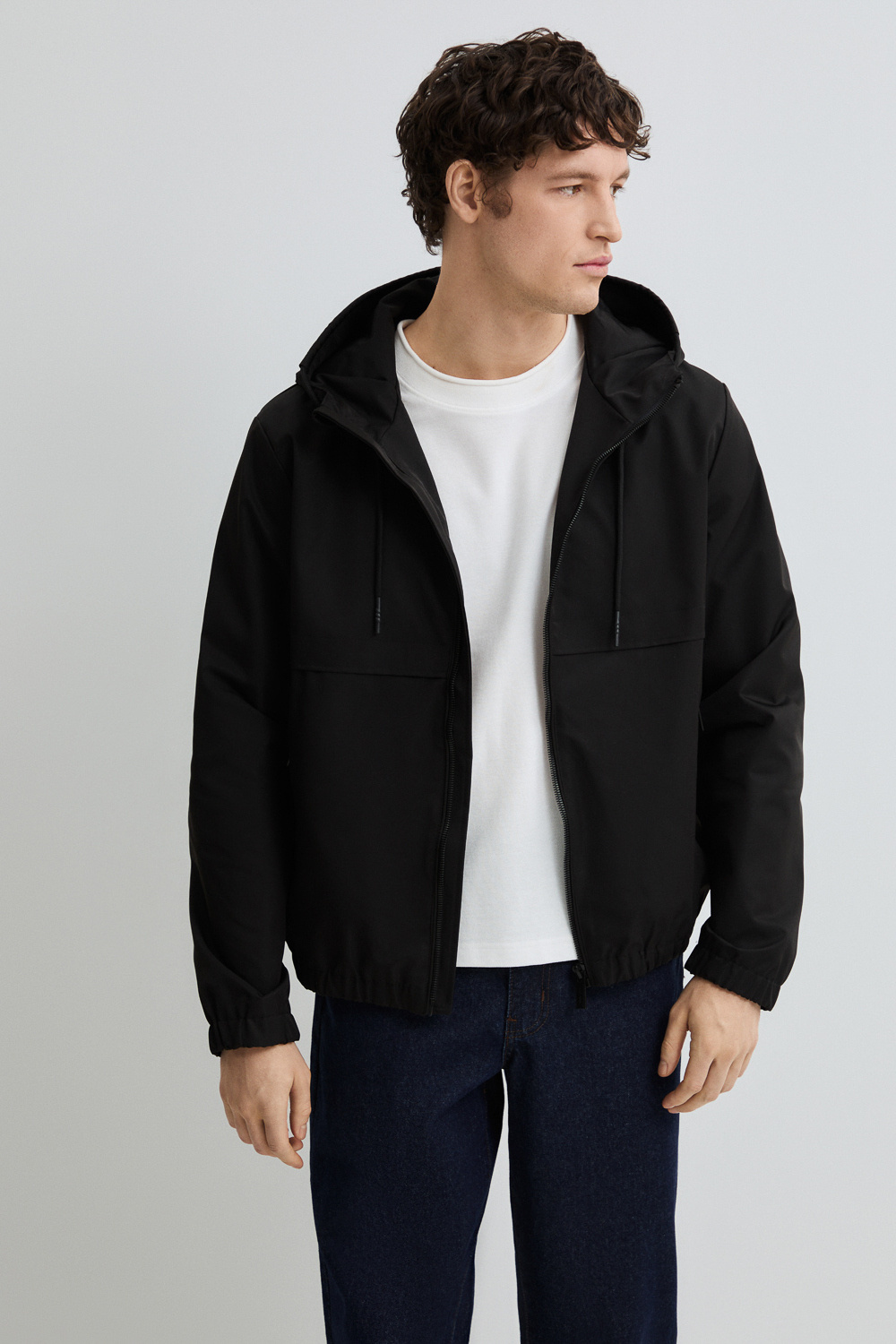 Ветровка с капюшоном Urban Fashion For Men 809831003 Черный